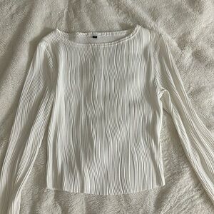 White Detailed Long Sleeve